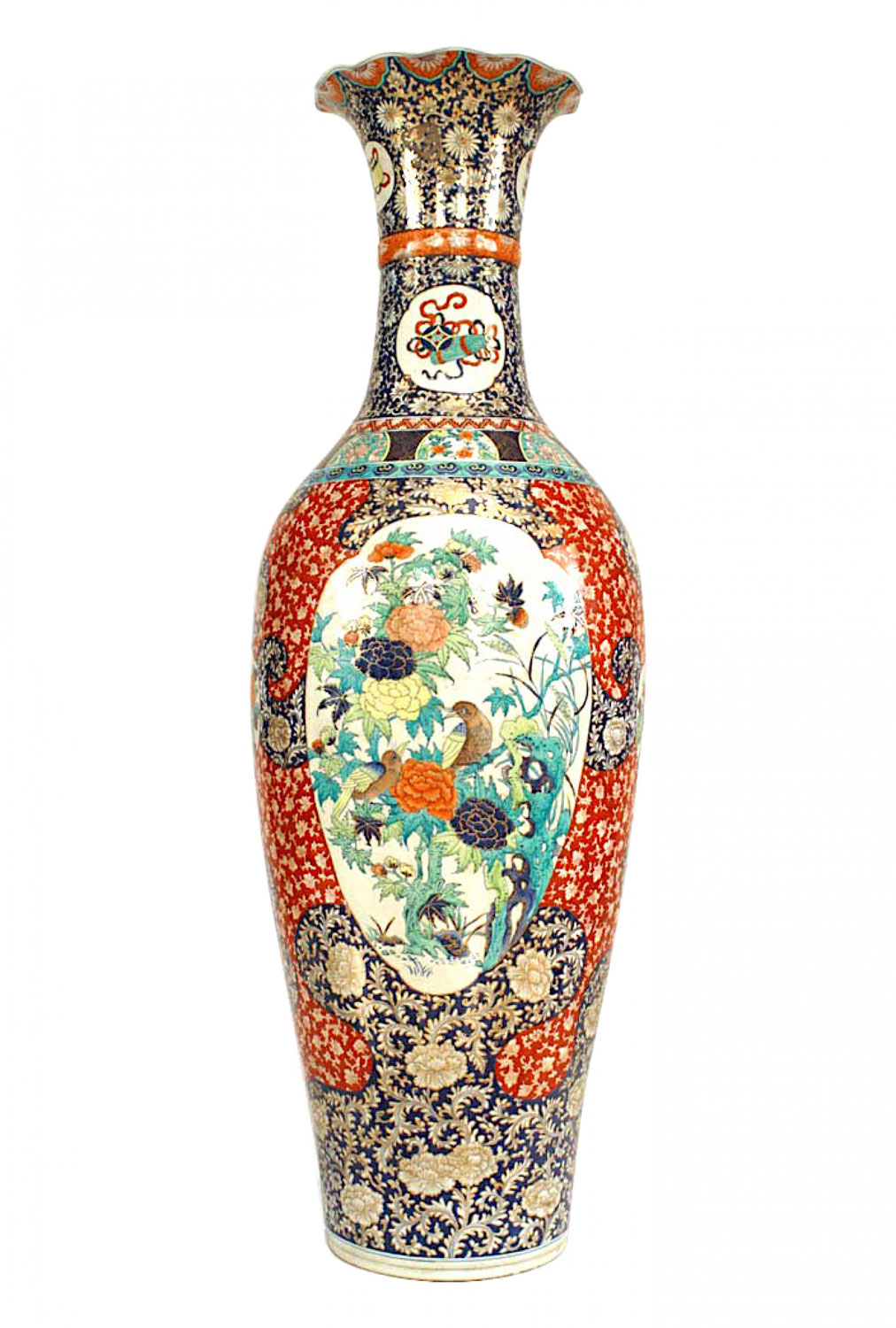 Chinese style monumental porcelain floor vase 1