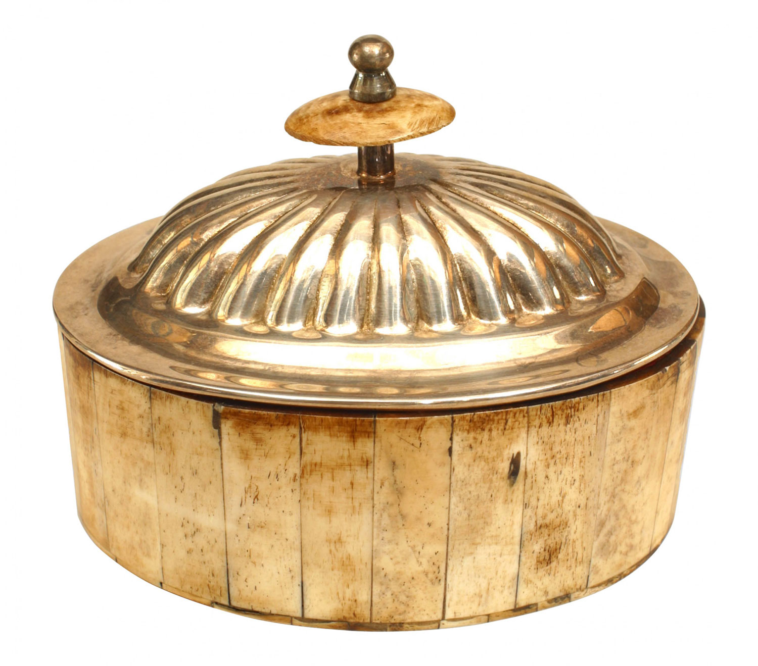 English victorian style gilt metal box 1