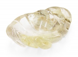 Mid century crystal leaf ashtray 2