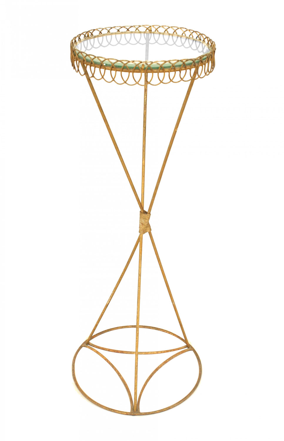 Italian gold metal pedestal 1