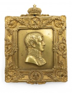 French empire bronze napoleon plaque