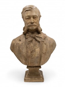 Paul gasq terra cotta gentleman bust