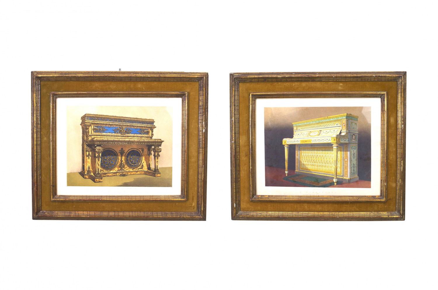 English victorian pinafores print