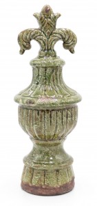 PAIR of italian neoclassic style terra cotta ornaments