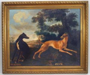 Copy of mignonne et sylvie dog painting