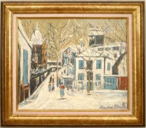 Copy of utrillo impressionist montmarte painting