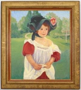 Copy of a portrait margot standing in a garden 1