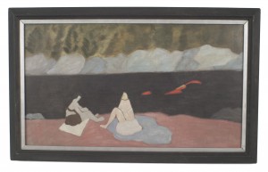 Copy of milton avery painting of two female bathers