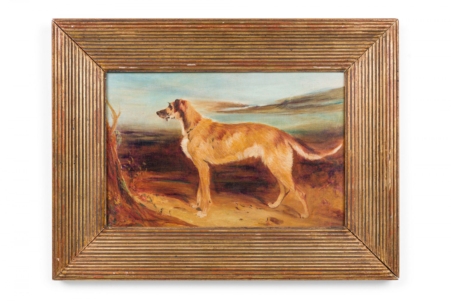 Copy of a deerhound in a landscape dog portrait 1