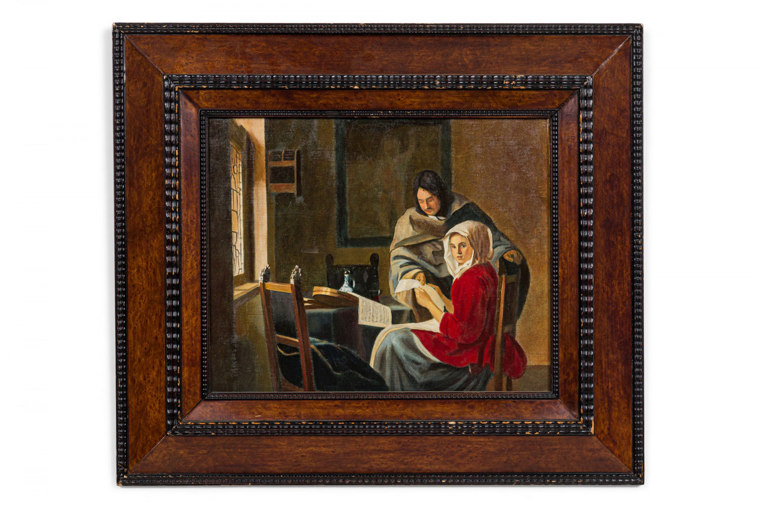 Copy of girl interrupted at her music painting