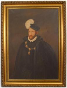 Copy of portrait with hat painting