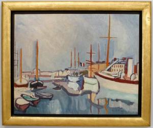 Reproduction of le port du havre painting
