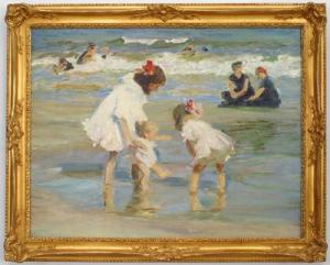 Copy of children playing at the seashore painting