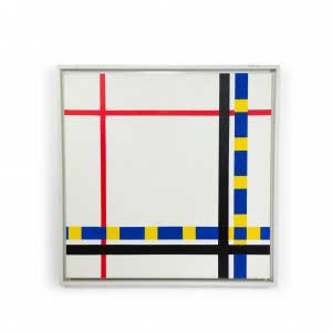 Modern abstract lines painting