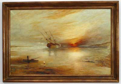 Copy of la rade de brest seascape painting