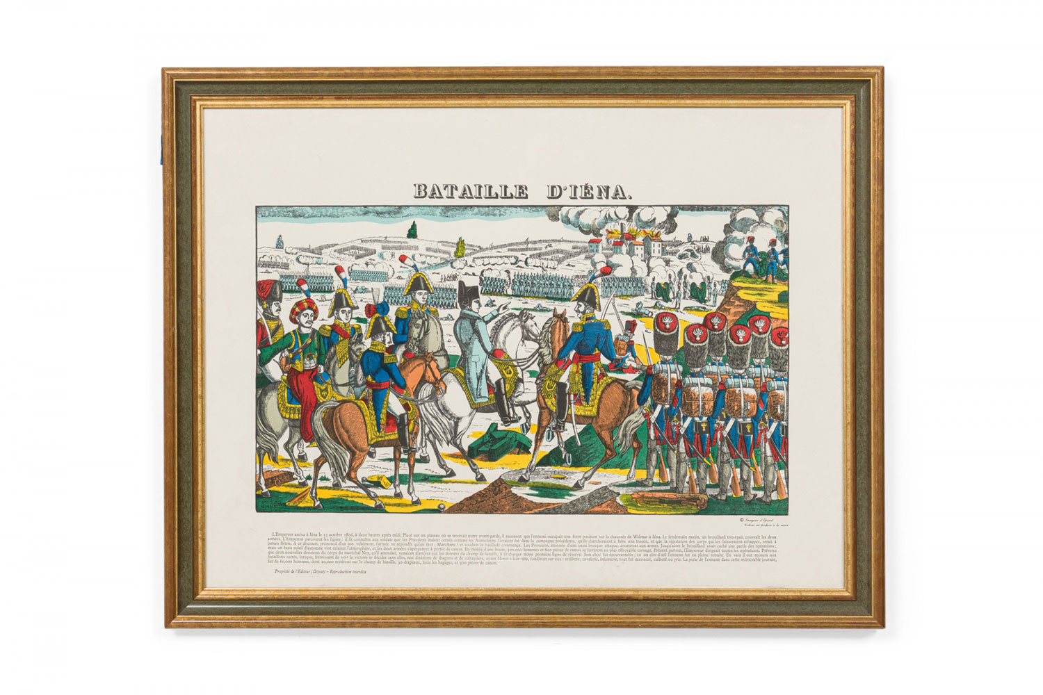 Print of battle of iena depicting napoleon s defeat