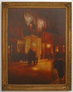 Copy of french impressionist street scene painting