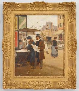 Copy of victorian street scene painting