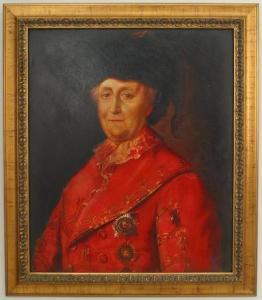 Copy of catherine the great in the red great coat portrait