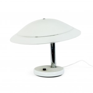 Italian murano incalmato glass and chrome table lamp 1