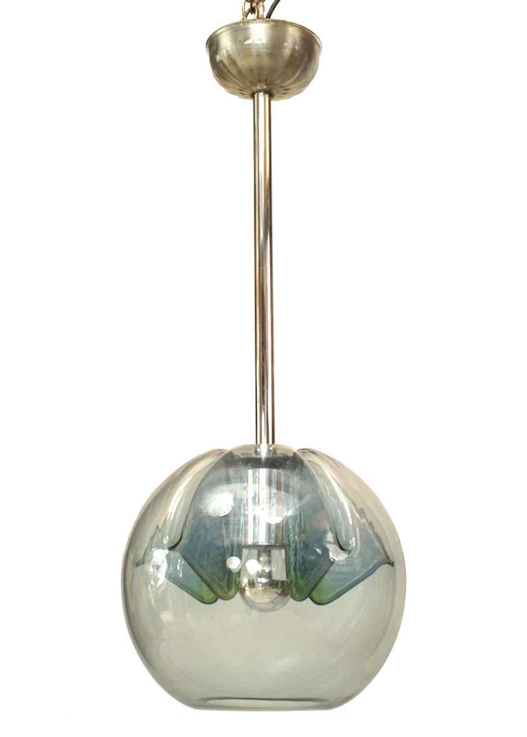 Italian venetian murano mirrored glass lantern