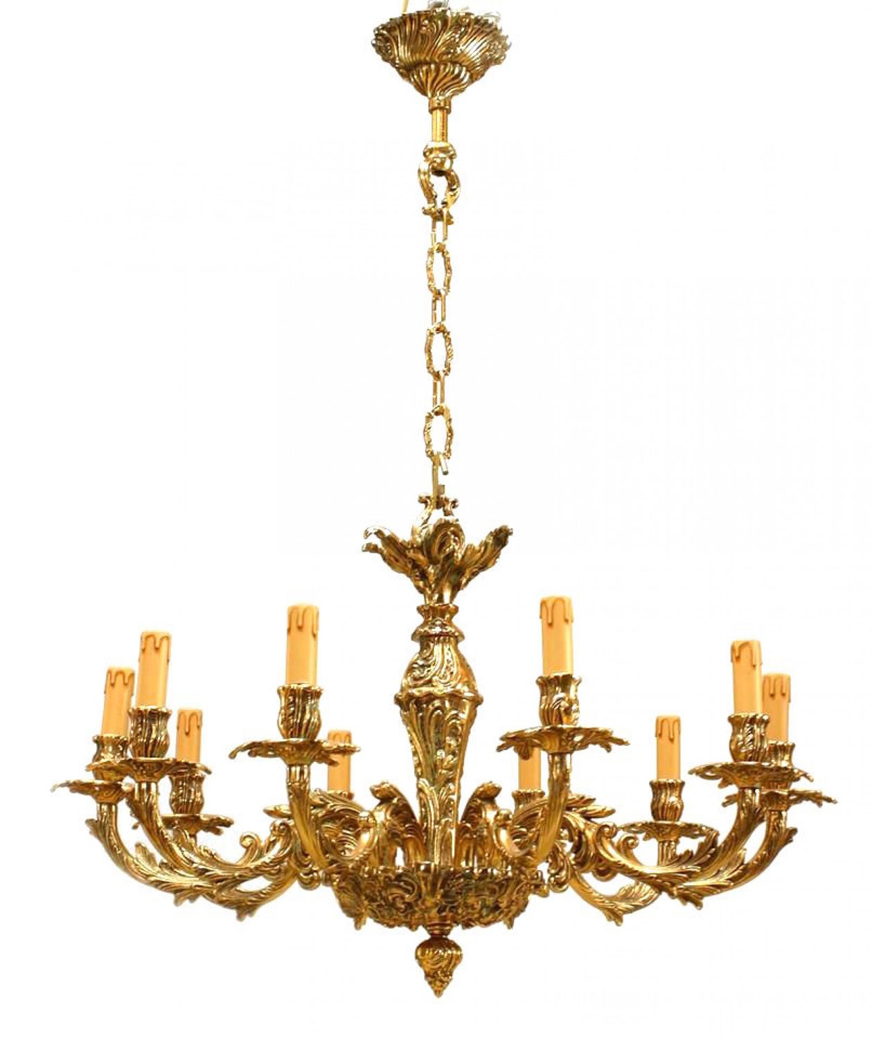 French louis xv style bronze chandelier
