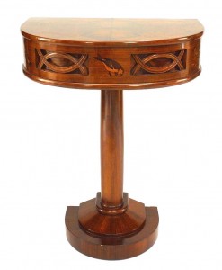 Italian art deco rosewood console table