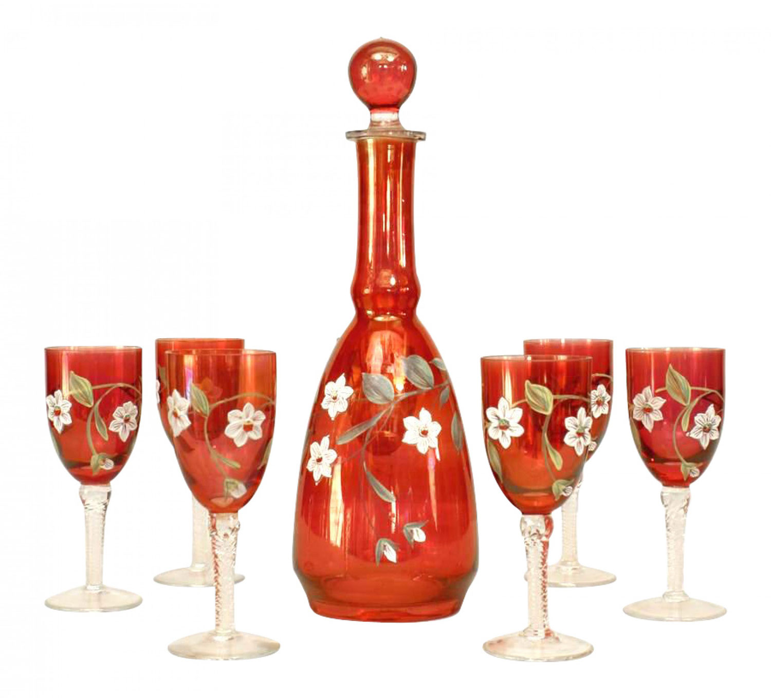 Set continental german decanter and glass set 1