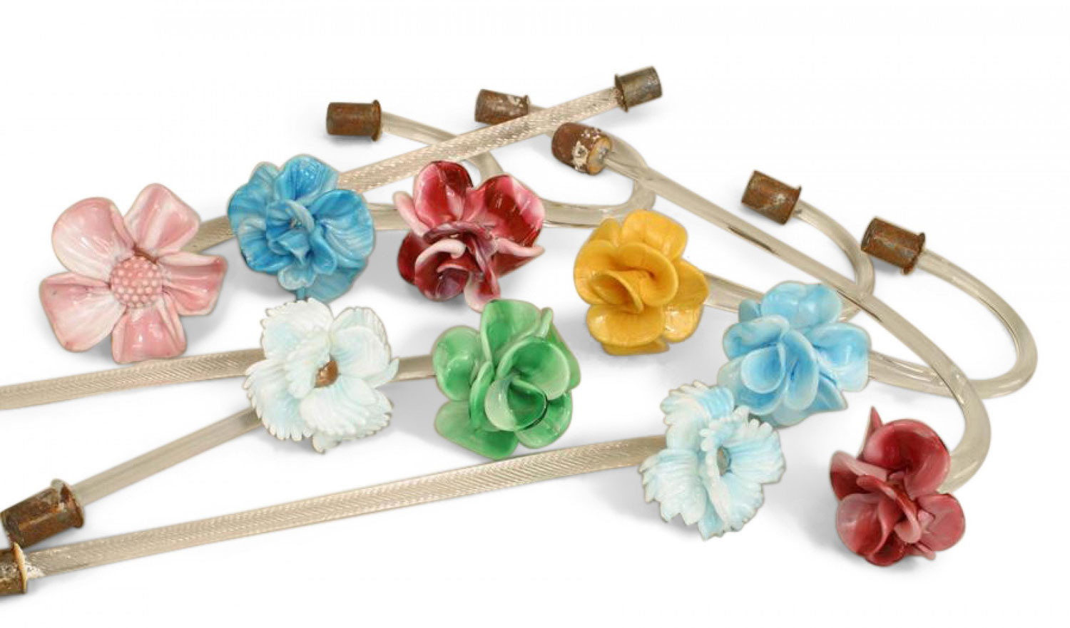 Italian venetian murano glass flowers