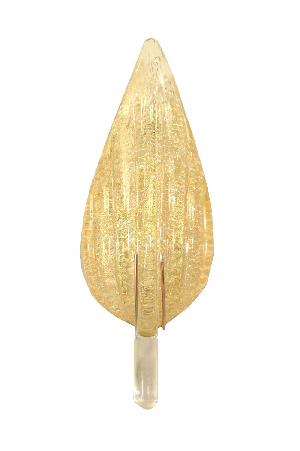 Italian murano gold dusted glass wall sconces 2