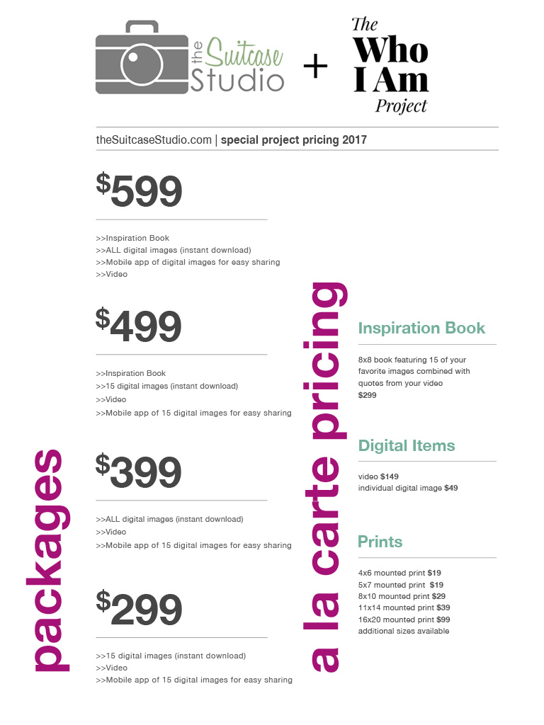 The Suitcase Studio WHO I AM Project in California