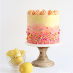 strawberry lemonade cake by sugar and sparrow