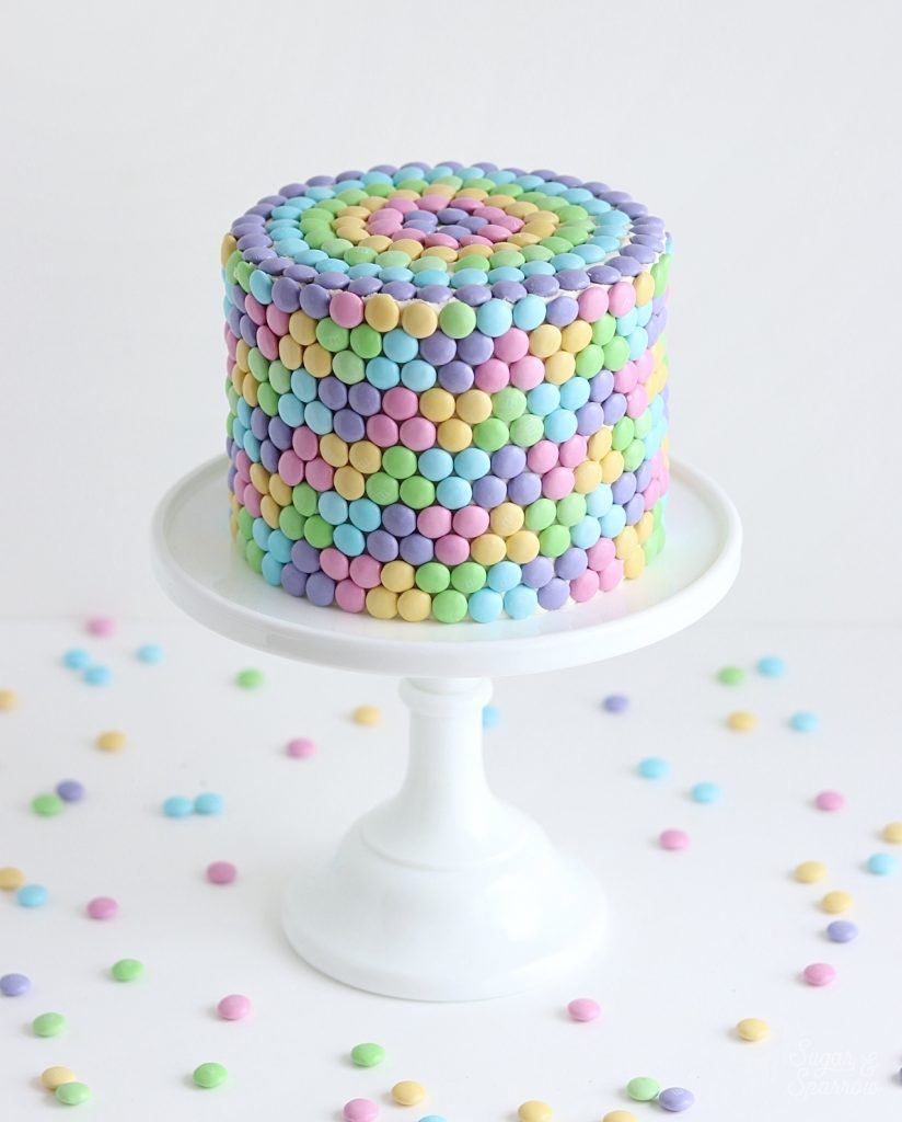 Rainbow Candy Mosaic Cake - Sugar & Sparrow