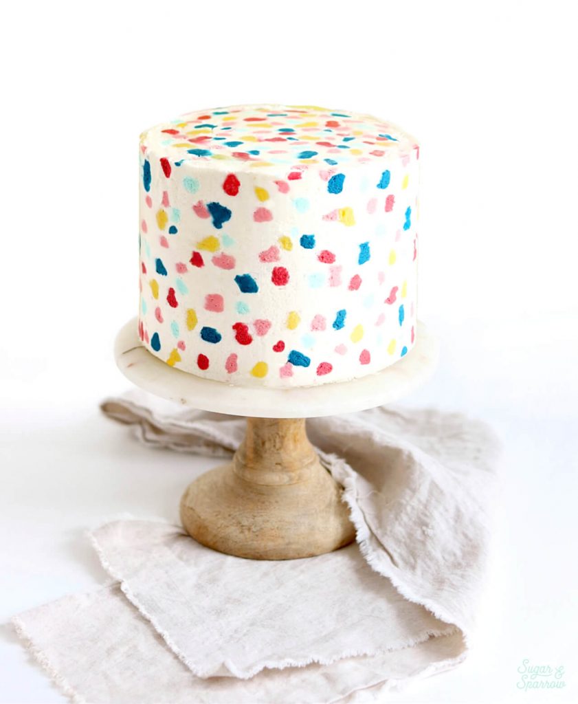 how to make a terrazzo cake