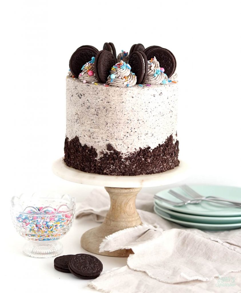 vegan chocolate cake recipe with vegan oreo buttercream