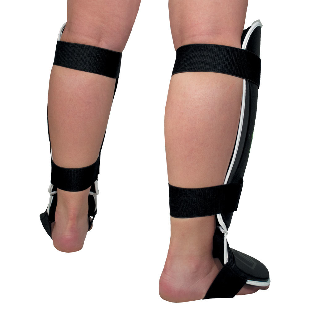 Black//Green Revgear Combat Series Youth Kids Shin Guards