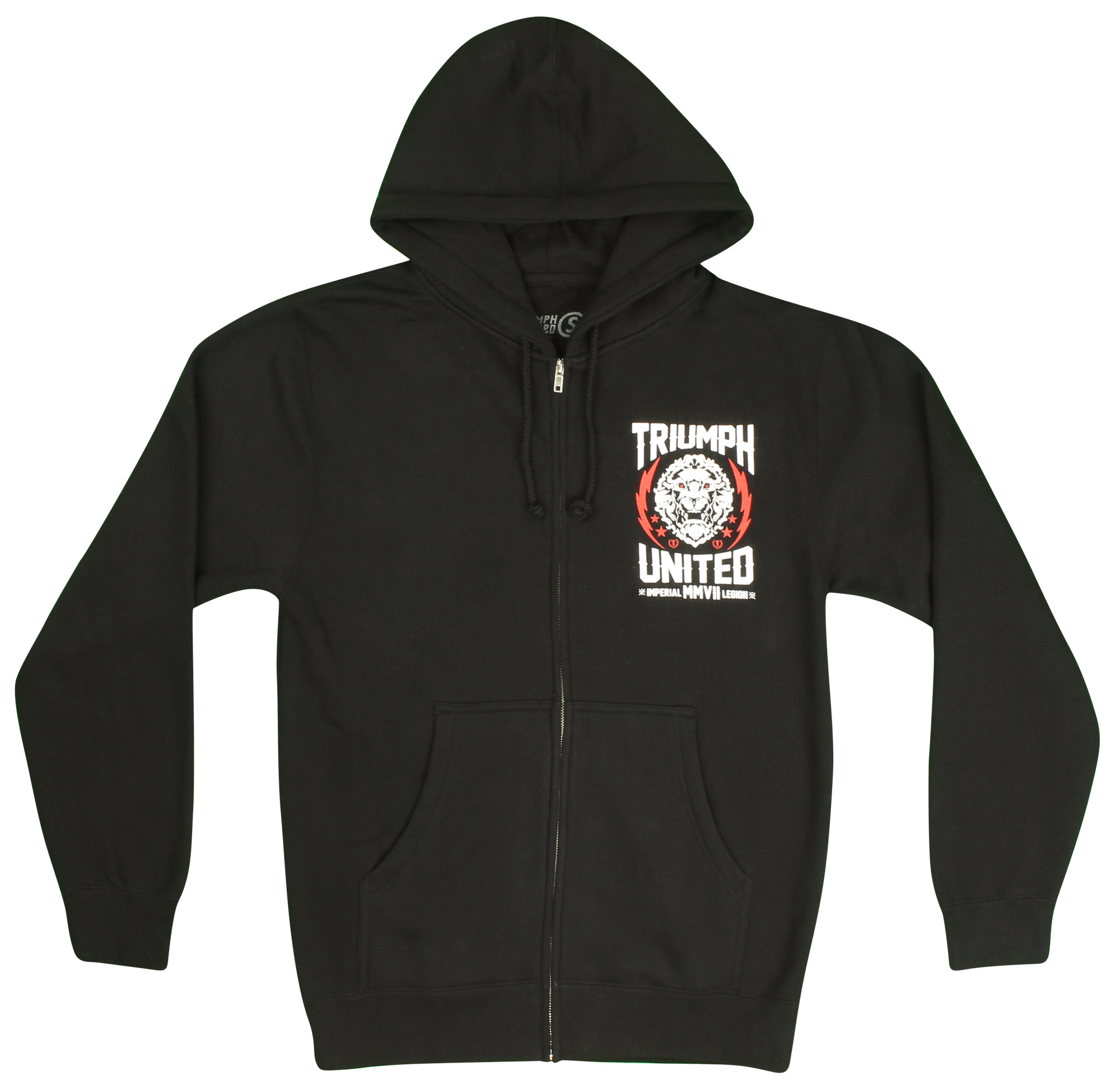 Triumph United Mens Lionman Hoodie Black