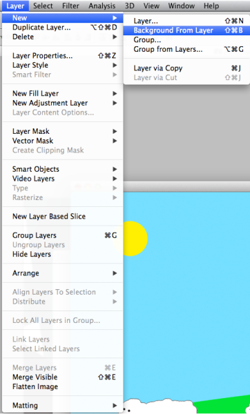 Background From Layer Option