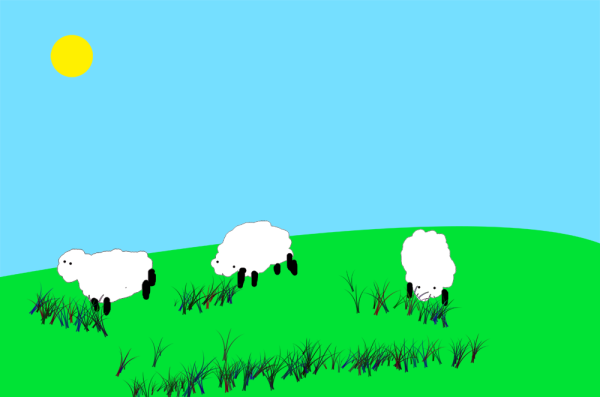 Applying Difference Blending Mode To The Grass Layer