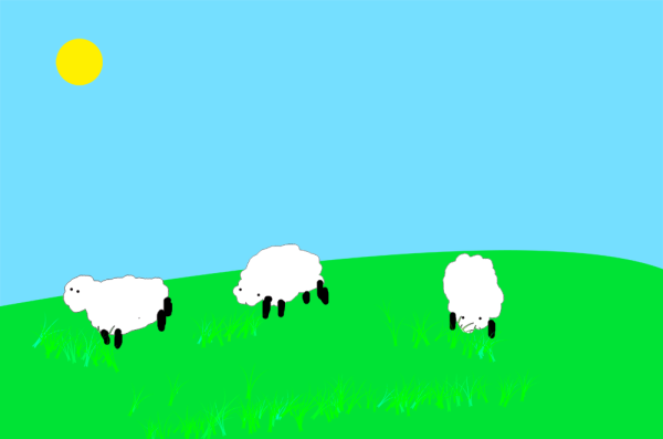 Applying Linear Light Blending Mode To The Grass Layer
