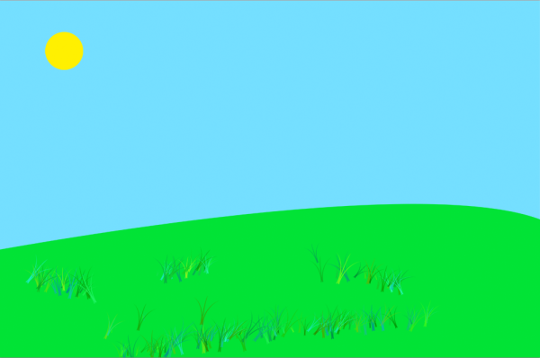 The Sheep Picture After Hiding The Sheep