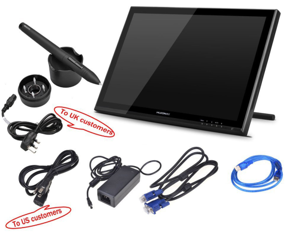 HUION GT-190-Package-Contents
