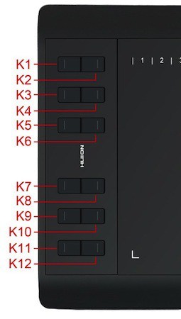 Huion 1060 PLUS Express Keys