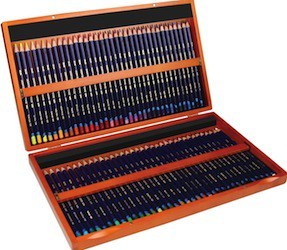 Derwent Inktense pencils wooden box, 72 Pencils