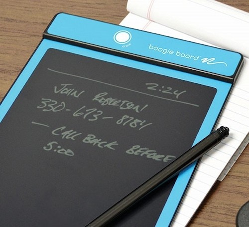 Boogie Board can be a good way to save paper