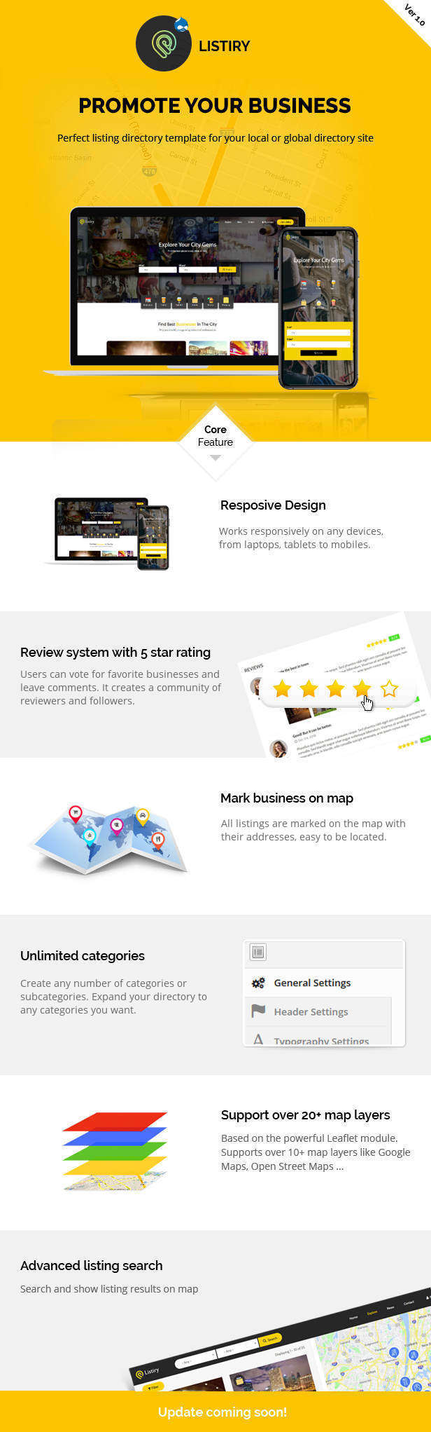 Listiry - Directory & Listing Drupal 10 & 9 Theme