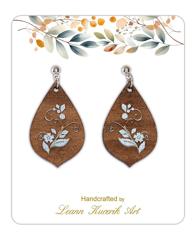 Blue Metalic Florals