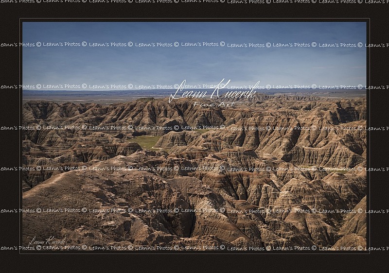 South Dakota Badlands From Above