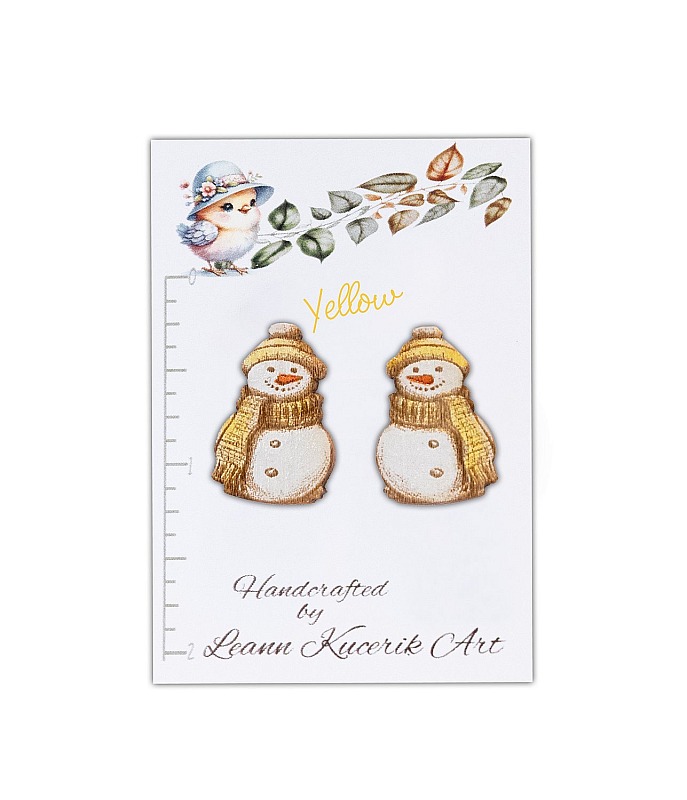 Woody the Snowman POST Earrings