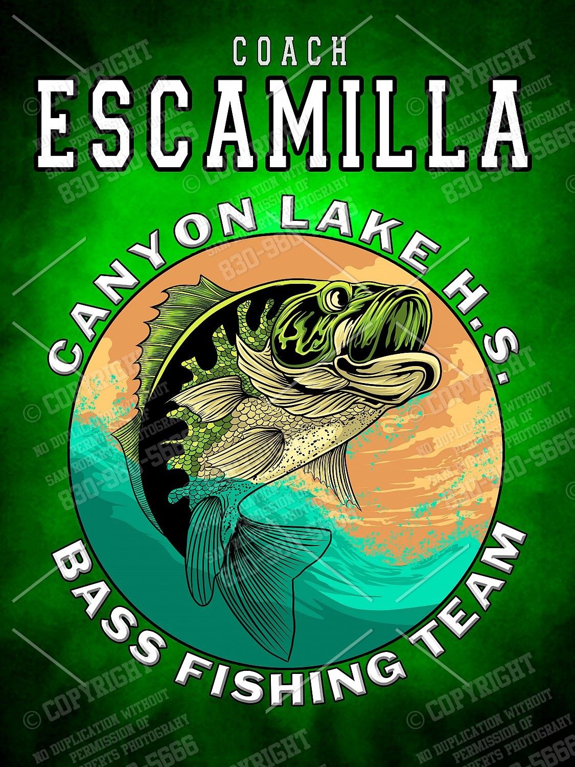 CLHS BASS FISHING YARD SIGNS ONLY ONLINE ORDERING Canyon Lake High